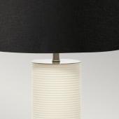 asztali lampa fekete feher mugyanta oszlopos  krom modern minimnal elegans fem fekete szovet.jpg